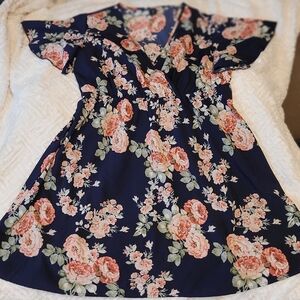 Floral Navy Dress